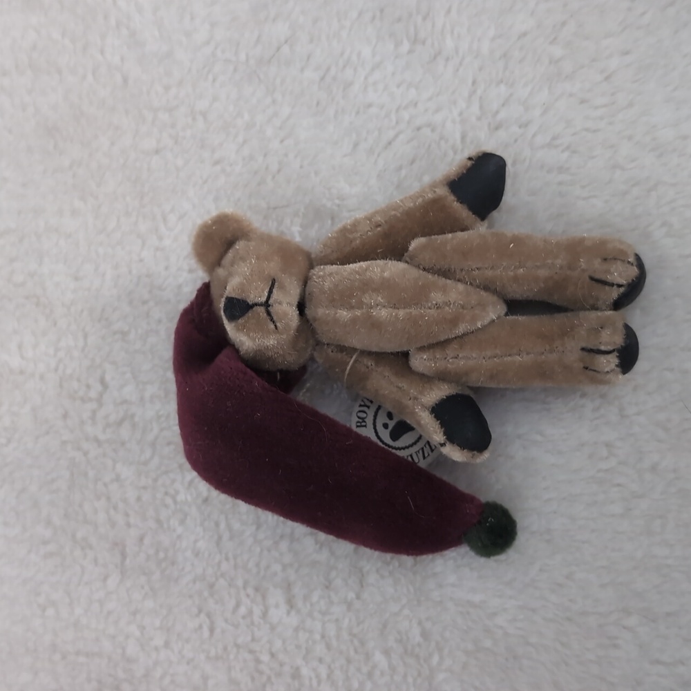 Boyd's Bears T F Wuzzies Miniature Mohair Teddy Bear 3”